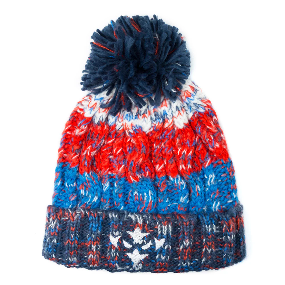 BLUE FLECK POM