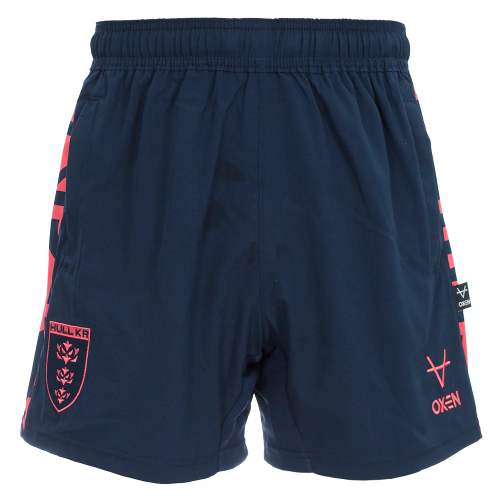 JUNIOR NAVY / CORAL TRAINING SHORTS