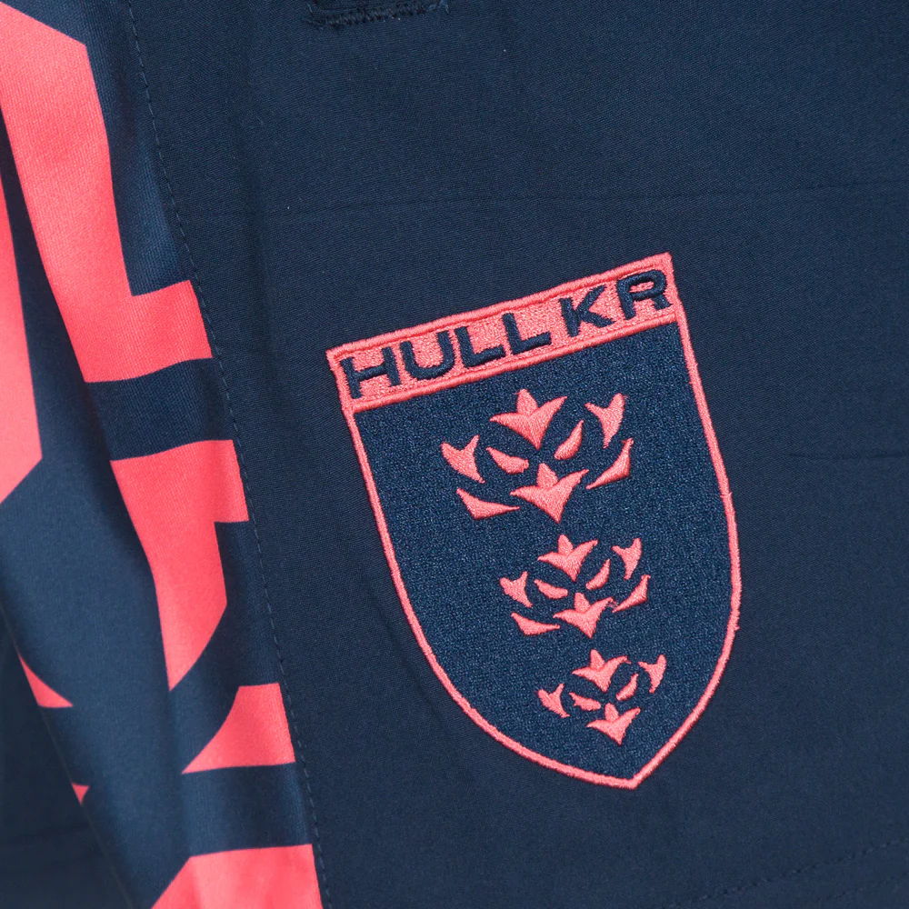JUNIOR NAVY / CORAL TRAINING SHORTS - Image 2