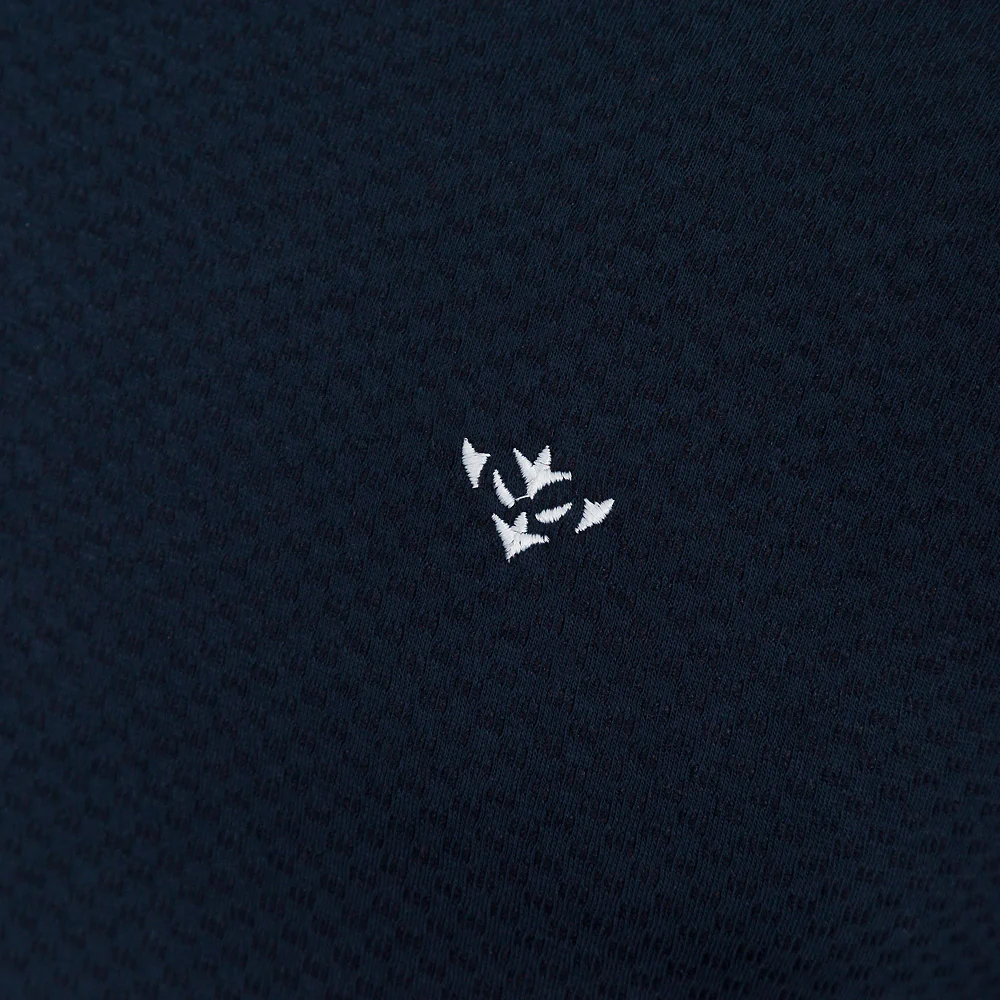 NAVY ICON WAFFLE TEE - Image 2