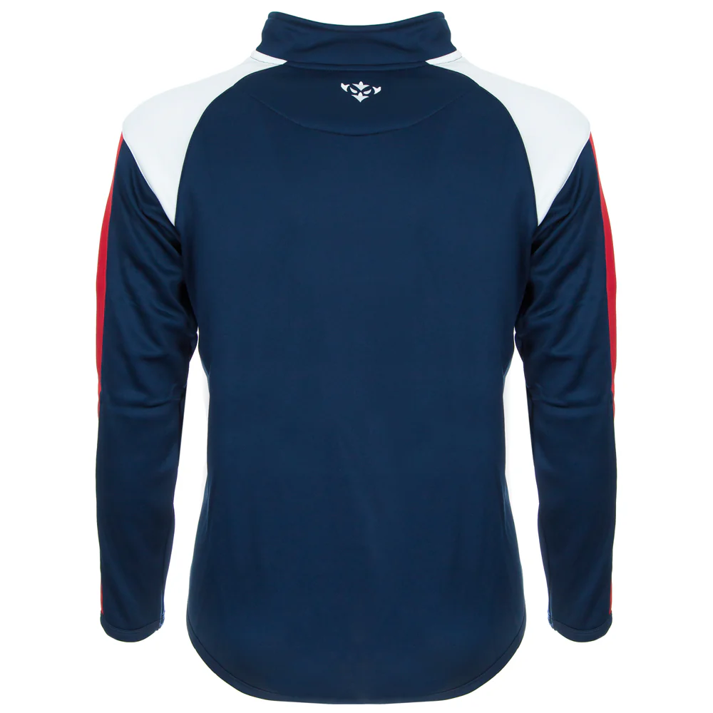 NAVY LEISURE 1/4 ZIP JACKET - Image 3