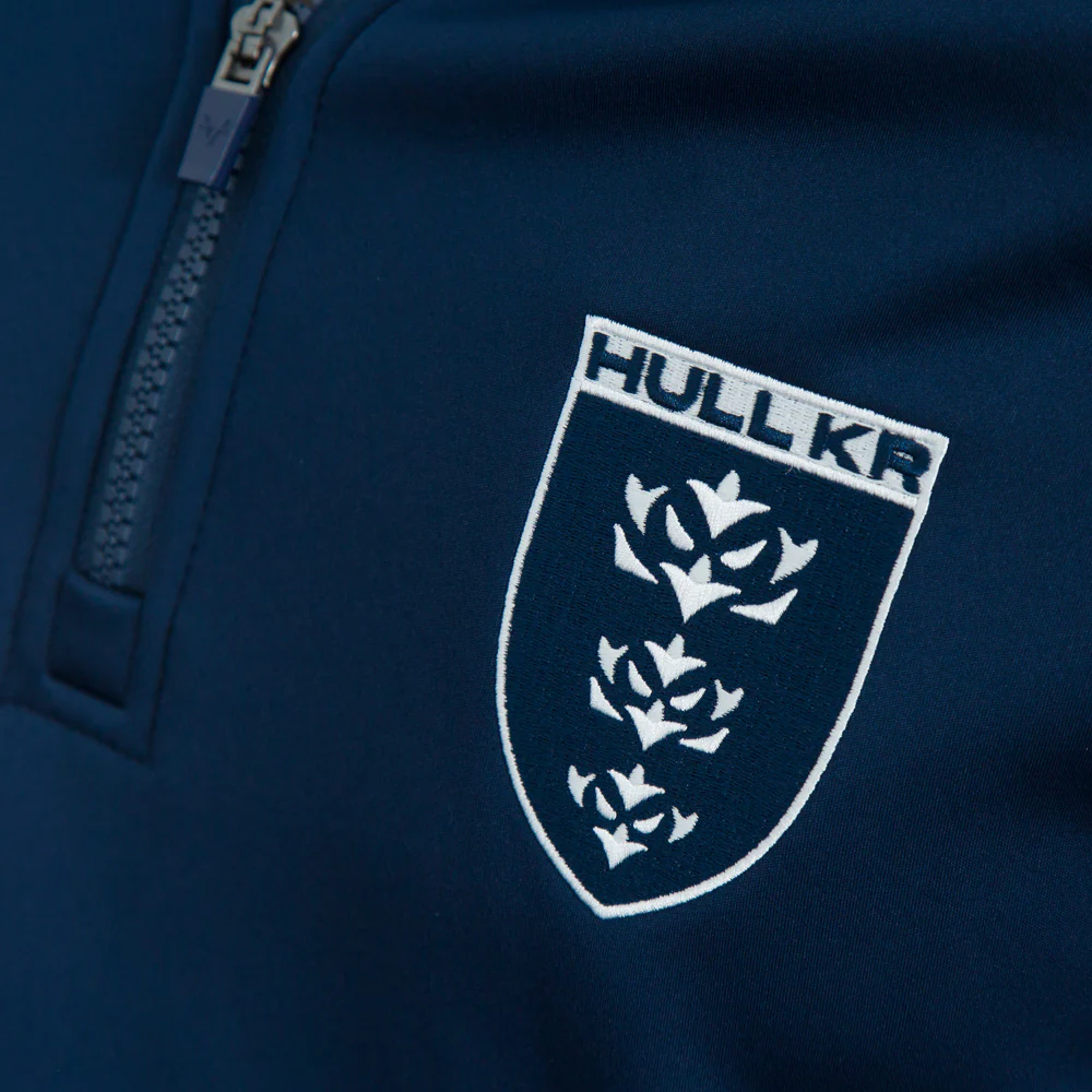 NAVY LEISURE JUNIOR 1/4 ZIP JACKET - Image 2