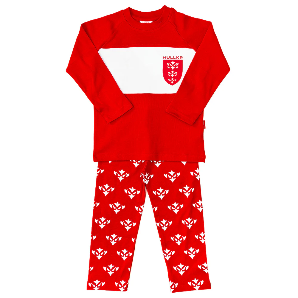 RED ICON/CREST JUNIOR PJS