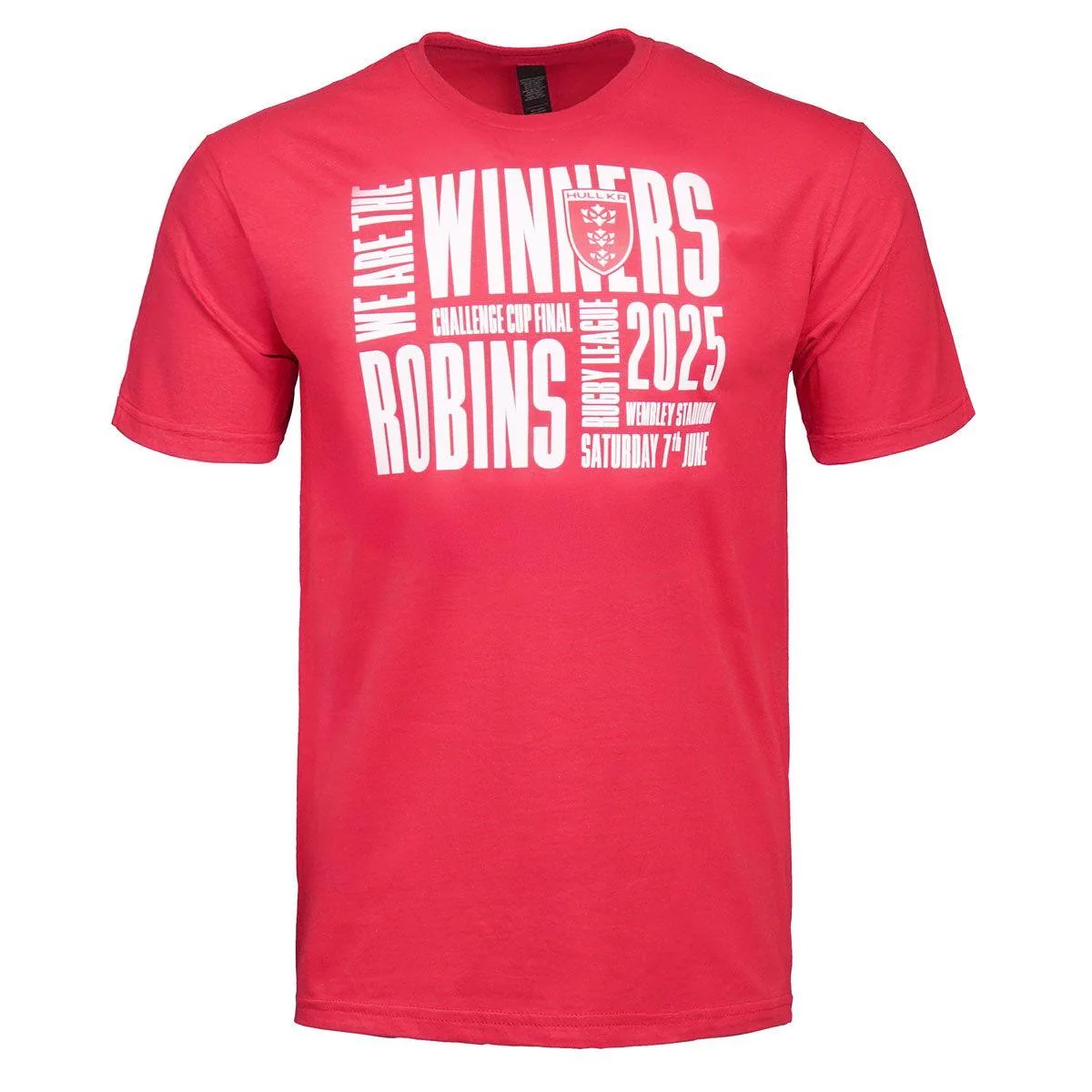 RED WINNERS TEXT TEE