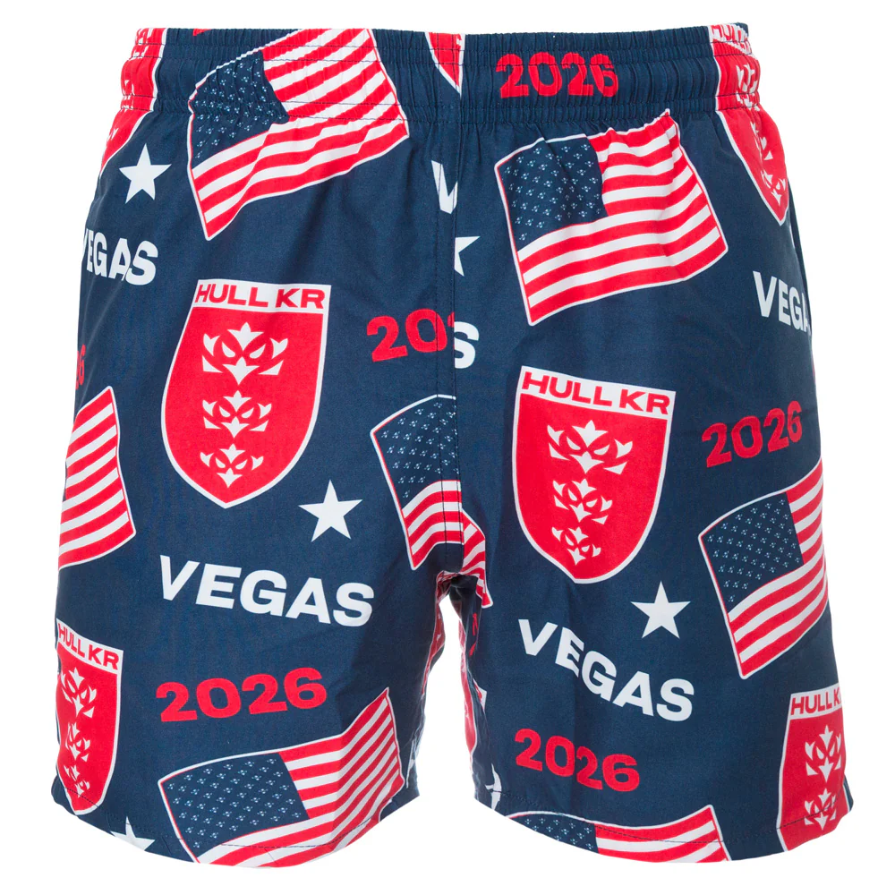 HULL KR USA JUNIOR NAVY SWIM SHORTS - Image 3